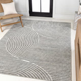 Skagen Minimalist Curve Geometric Area Rug