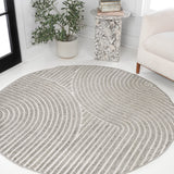 Skagen Minimalist Curve Geometric Area Rug