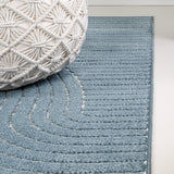 Skagen Minimalist Curve Geometric Area Rug