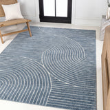 Skagen Minimalist Curve Geometric Area Rug