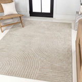 Skagen Minimalist Curve Geometric Area Rug