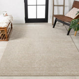 Aarhus Minimalist Scandi Striped Area Rug Beige/Cream / Rectangle / 7'10" X 10' – ROOM3