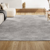 Aarhus Minimalist Scandi Striped Area Rug