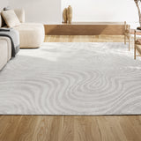 Maribo Abstract Groovy Striped Area Rug