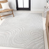 Maribo Abstract Groovy Striped Area Rug