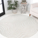 Maribo Abstract Groovy Striped Area Rug