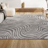 Maribo Abstract Groovy Striped Area Rug