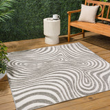 Maribo Abstract Groovy Striped Area Rug