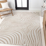 Maribo Abstract Groovy Striped Area Rug