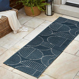 Nordby Geometric Arch Scandi Striped Area Rug