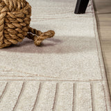 Nordby Geometric Arch Scandi Striped Area Rug