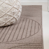 Nordby Geometric Arch Scandi Striped Area Rug