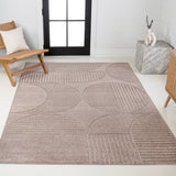 Nordby Geometric Arch Scandi Striped Area Rug