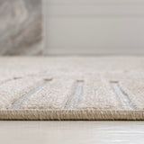 Nordby Geometric Arch Scandi Striped Area Rug