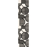 Nordby Geometric Arch Scandi Striped Area Rug