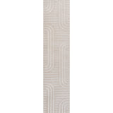Anders High-Low MidCentury Modern Arch Stripe Two-Tone Indoor/Outdoor Area Rug