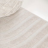 Anders High-Low MidCentury Modern Arch Stripe Two-Tone Indoor/Outdoor Area Rug