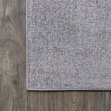 Haze Solid Low-pile Area Rug Gray