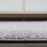 Haze Solid Low-pile Area Rug Gray
