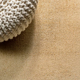 Haze Solid Low-pile Area Rug Mustard