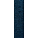 Haze Solid Low-pile Area Rug Navy