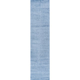 Haze Solid Low-pile Area Rug Classic Blue