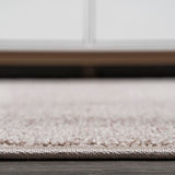 Haze Solid Low-pile Area Rug Beige