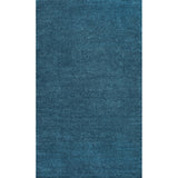 Haze Solid Low-pile Area Rug Turquoise