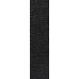 Haze Solid Low-pile Area Rug Black