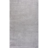 Haze Solid Low-pile Area Rug Light Gray