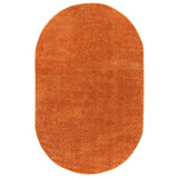 Haze Solid Low-pile Area Rug Orange