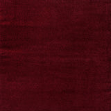 Haze Solid Low-pile Area Rug Dark Red