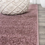 Haze Solid Low-pile Area Rug Light Purple