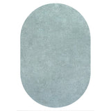 Haze Solid Low-pile Area Rug Light Blue