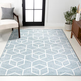Tumbling Blocks Modern Geometric Area Rug