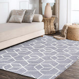 Tumbling Blocks Modern Geometric Area Rug 2