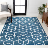 Tumbling Blocks Modern Geometric Area Rug 2