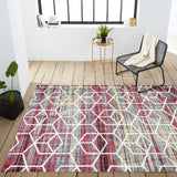 Tumbling Blocks Modern Geometric Area Rug 2