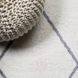 Cole Minimalist Diamond Trellis Area Rug