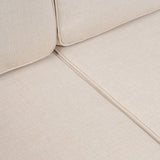 Gable 3-Seat Mid-Century Modern Roped Acacia Wood Outdoor Sofa with Cushions - JONATHAN Y