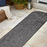 Miles Modern Minimalist Radius Corner Solid Indoor/Outdoor Area Rug