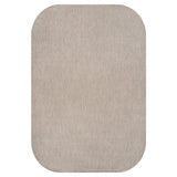 Miles Modern Minimalist Radius Corner Solid Indoor/Outdoor Area Rug
