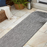 Miles Modern Minimalist Radius Corner Solid Indoor/Outdoor Area Rug