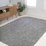 Miles Modern Minimalist Radius Corner Solid Indoor/Outdoor Area Rug