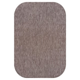 Miles Modern Minimalist Radius Corner Solid Indoor/Outdoor Area Rug