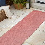 Miles Modern Minimalist Radius Corner Solid Indoor/Outdoor Area Rug