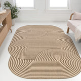 Margot Modern Geometric Arch Stripe Area Rug