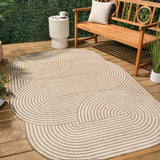 Margot Modern Geometric Arch Stripe Area Rug