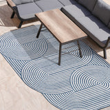 Margot Modern Geometric Arch Stripe Area Rug