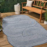 Margot Modern Geometric Arch Stripe Area Rug